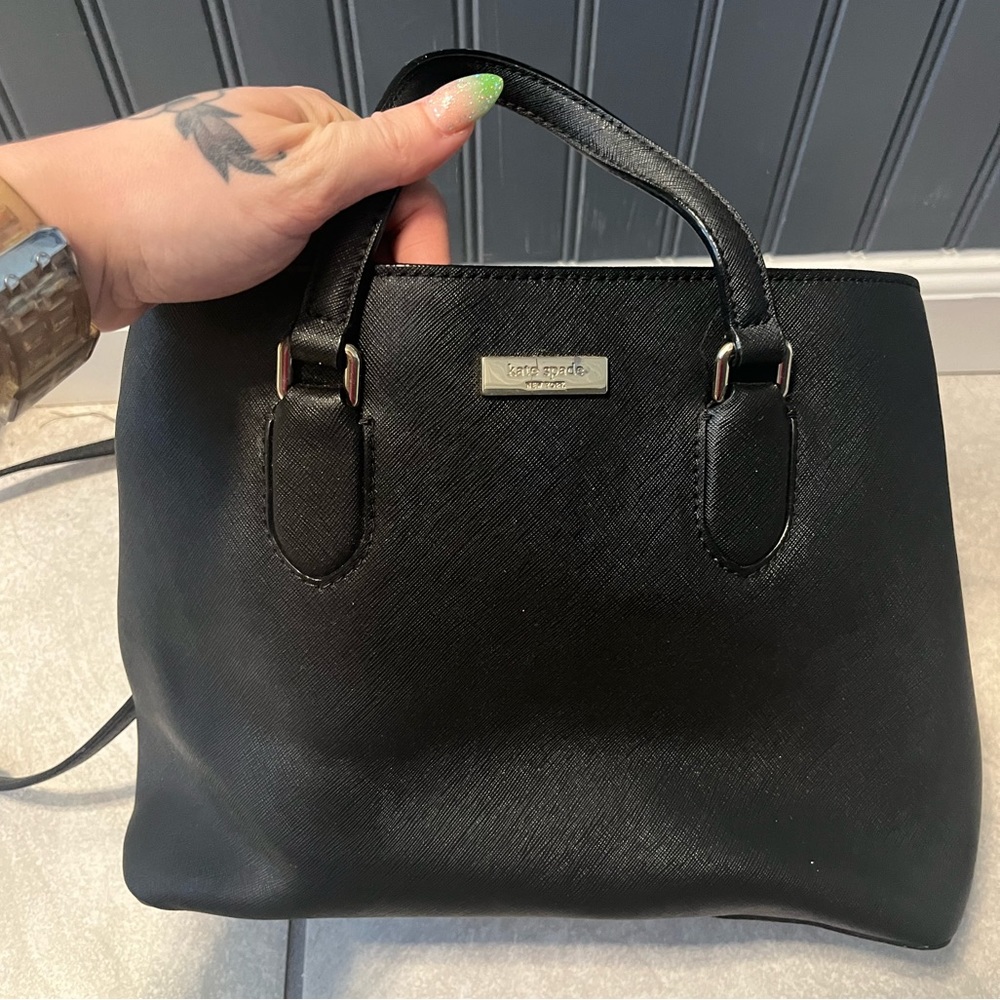 black kate spade satchel style purse